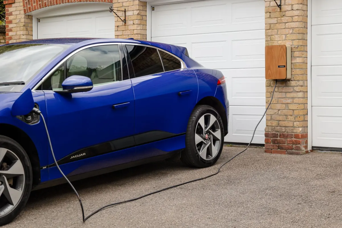 EV charger installation in Fox River Grove, IL (stock photo)
